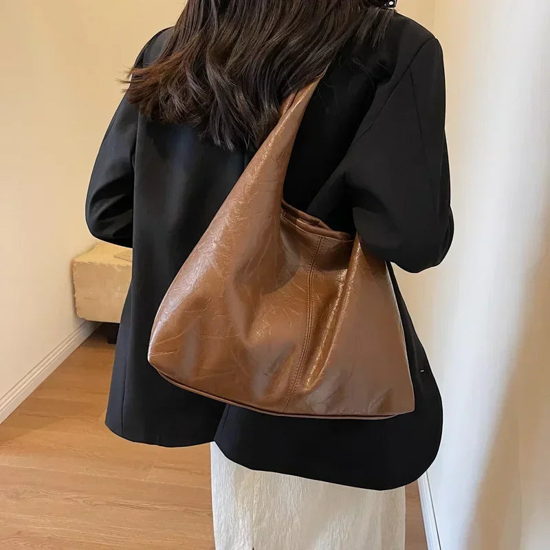 Soft PU Leather Shoulder Bag for Women Wedding Totes