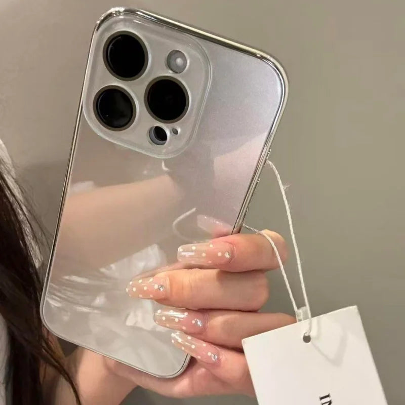 Tempered Glass Camera Case for iPhone – Plating Candy Armor Cover