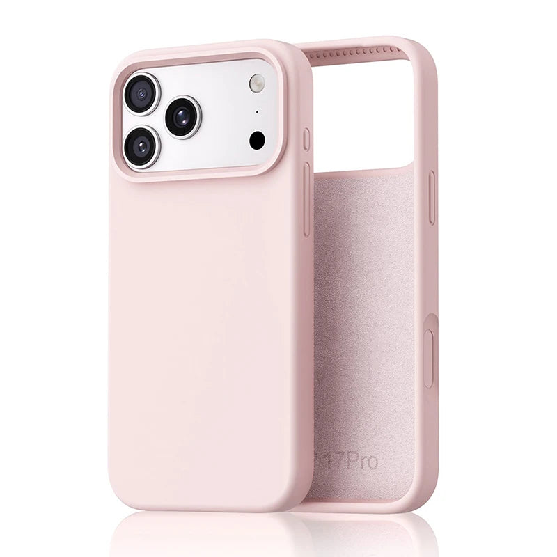 Liquid Silicone iPhone Case – Slim Shockproof Cover for iPhone 13–17 Series