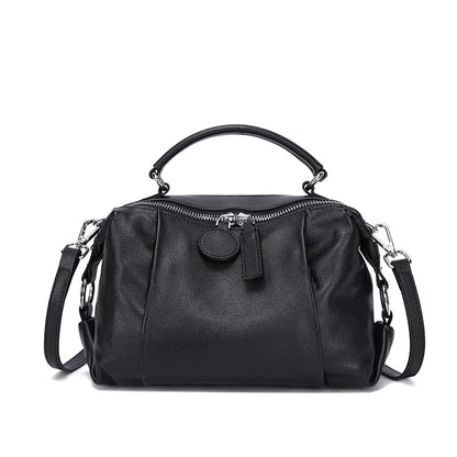 Retro Women's Genuine Cowhide Leather Shoulder Bag