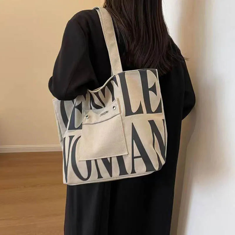 New Large Capacity Single Shoulder Canvas Bag