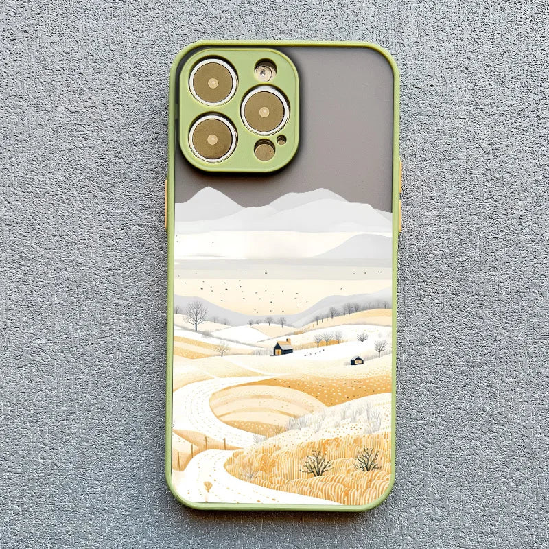 Christmas Snow Village iPhone Case – Winter Holiday Phone Cover
