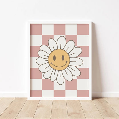 Girl Power Daisy Wall Art Print – Girls Room Poster Set