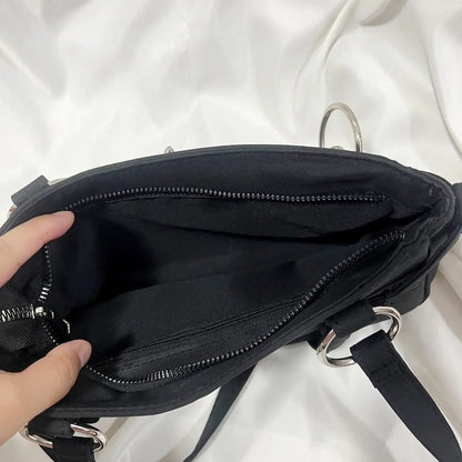 Gothic Cross Y2k Bag Women Vintage Grunge Punk Chain Casual