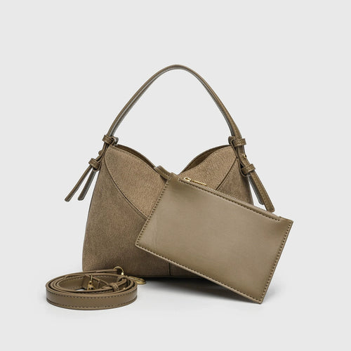 Fashion Patchwork Bucket Bags for Women Canvas Handbags