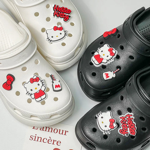 Hello Kitty Bow Shoe Charms Set