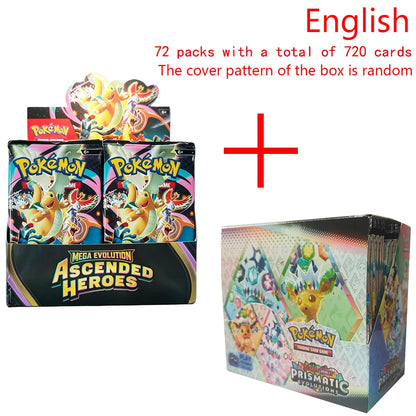 360Pcs Pokemon Card Destined Rivals Prismatic Evolutions Scarlet Violet 151 PALDEAN English Booster Battle Transaction Card