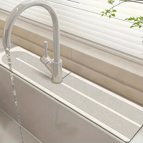 Kitchen Sink Mat – Absorbent Silicone Faucet Drip Pad