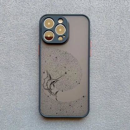 Manta Ray Dotted Art Phone Case – iPhone 17 16 15 14 13 12 11 Pro Max