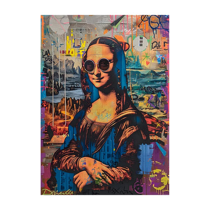 Graffiti Lion Art Poster – Colorful Abstract Canvas Wall Print