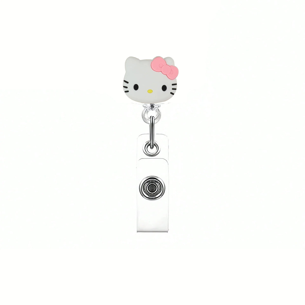 Sanrio Cat Retractable Badge Reel Keychain