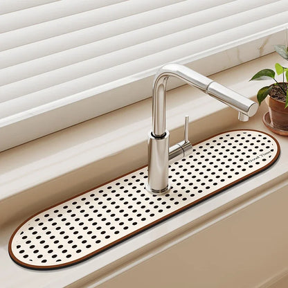 Diatomaceous Earth Sink Drain Mat – Absorbent Kitchen Faucet Mat