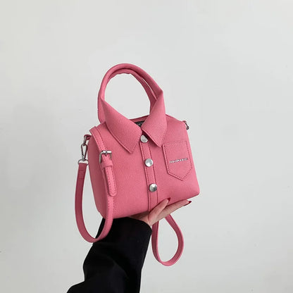 PU Square Compact Shoulder and Crossbody Bags