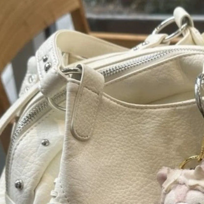 Hot Girls White Fashionable Sweet Cute Underarm Bag