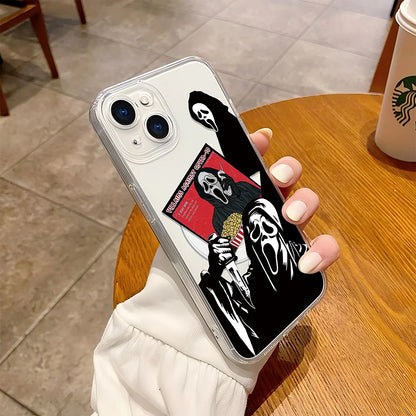 Ghostface Scream iPhone Case – Clear Magnetic Cover