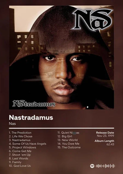Nas Stillmatic Album Cover Poster – Hip Hop Wall Art Print