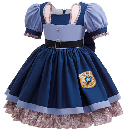 Girls Judy Bunny Police Costume Dress
