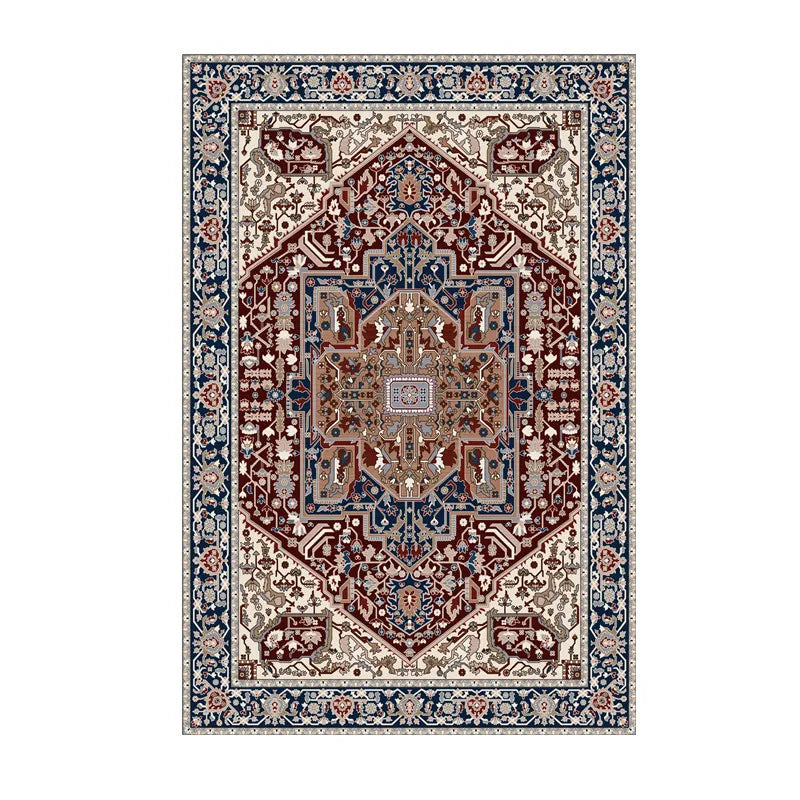 Persian Retro Area Rug – Washable Foldable Cashmere-Feel Carpet