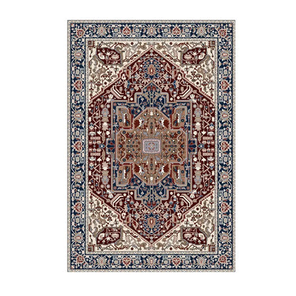 Persian Retro Area Rug – Washable Foldable Cashmere-Feel Carpet