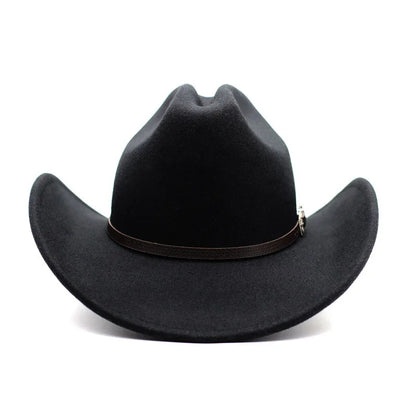 Wide Brim Cowboy Hat – Vintage Western Jazz Hat for Men & Women
