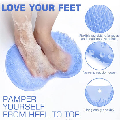 Shower Foot Scrubber Mat With Suction Cups