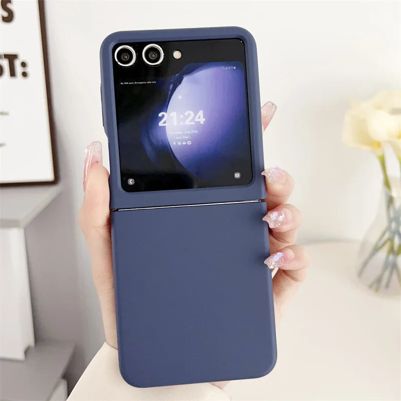 Galaxy Z Flip Frosted Hard PC Phone Case – Matte Colorful Cover