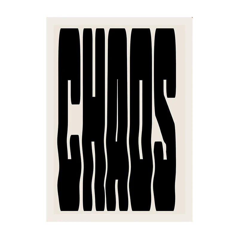 Bold Typography Wall Art Poster – Modern Minimalist Print
