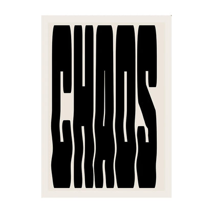 Bold Typography Wall Art Poster – Modern Minimalist Print