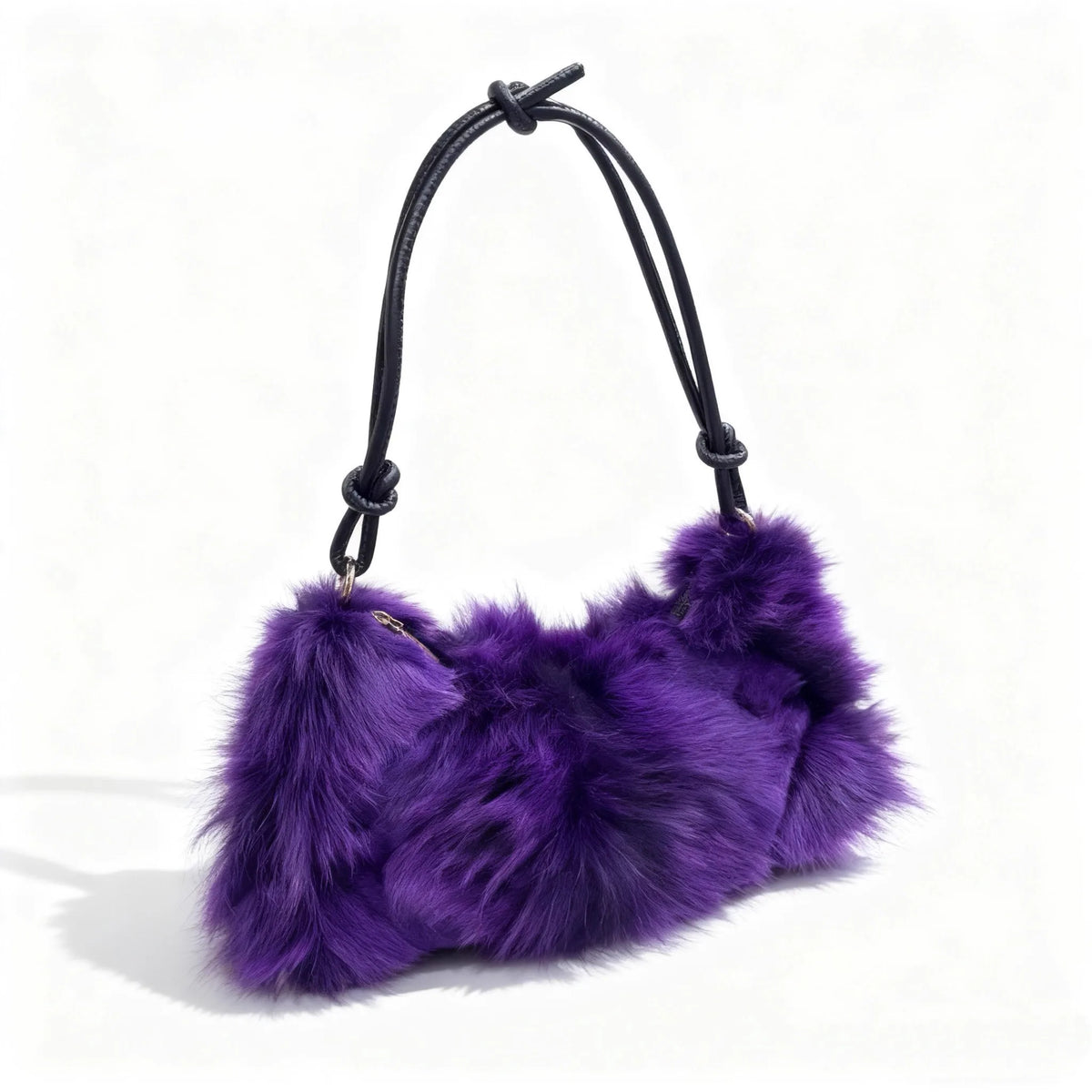 Fluffy Fur Shoulder Bag for Women – Luxury Handbag & Purse