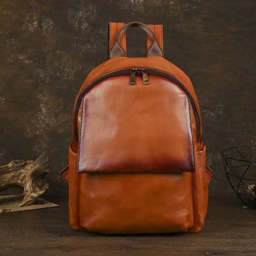 Genuine Leather Women's Backpack – Vintage Cowhide Design