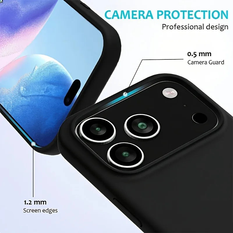 Liquid Silicone iPhone 17 Case – Shockproof Soft Cover for iPhone 17 / Pro / Pro Max / Air