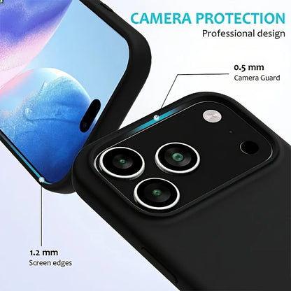 Liquid Silicone iPhone 17 Case – Shockproof Soft Cover for iPhone 17 / Pro / Pro Max / Air