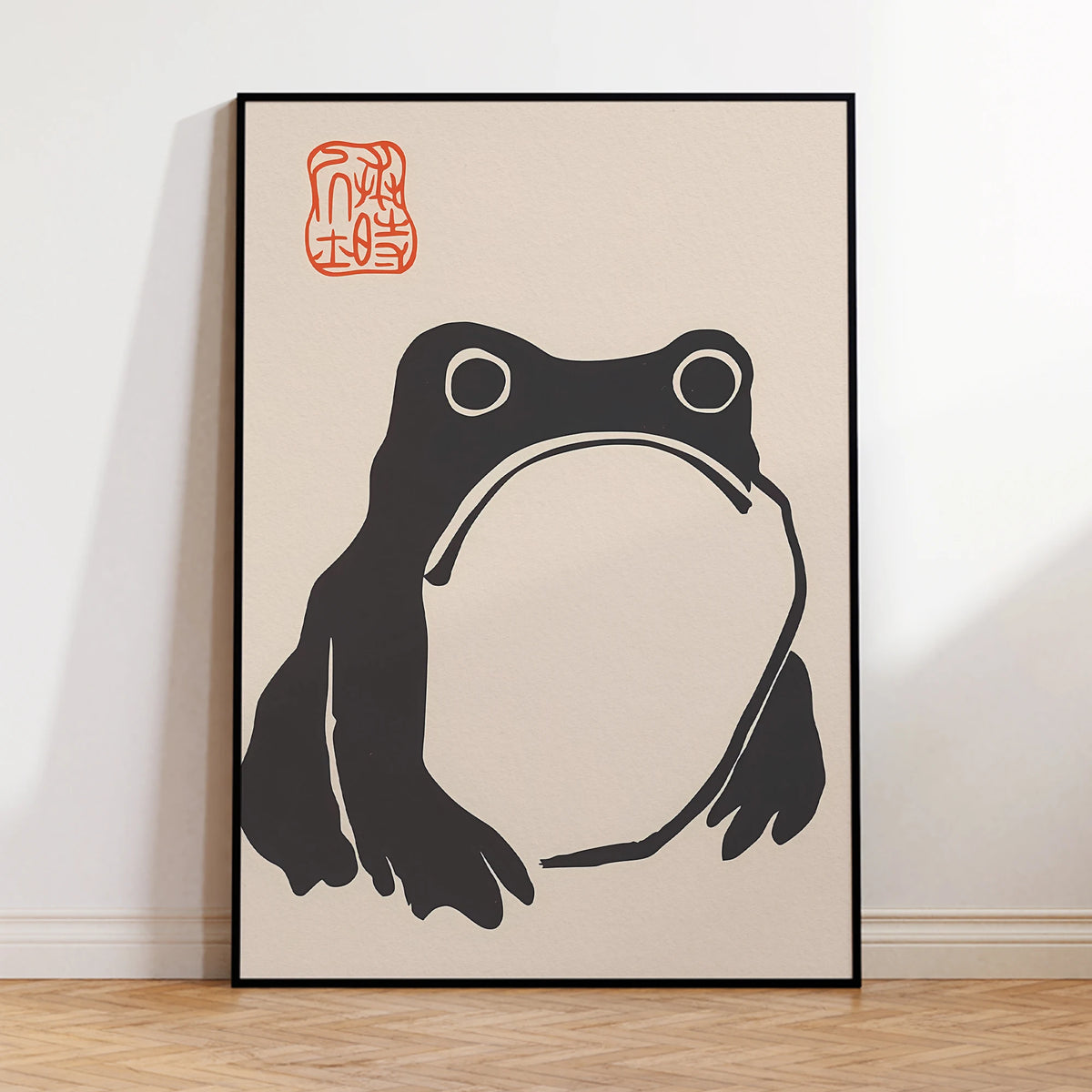 Matsumoto Hoji Frog Canvas Wall Art Poster – Japanese Vintage Print