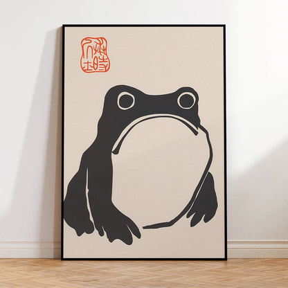 Matsumoto Hoji Frog Canvas Wall Art Poster – Japanese Vintage Print