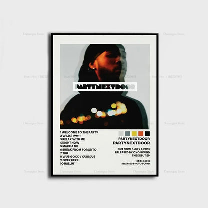 PARTYNEXTDOOR Album Cover Poster – Music Wall Art Print