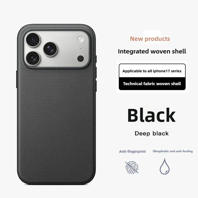 MagSafe Woven Fabric iPhone Case – iPhone 13 to 17 Series, Shockproof