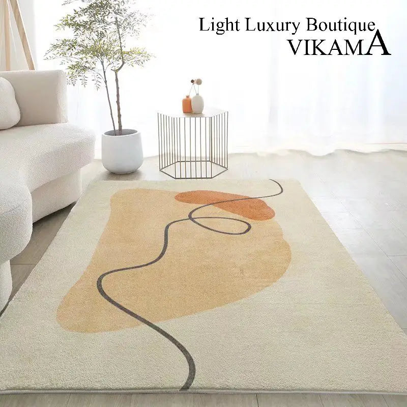 Nordic Geometric Area Rug – Soft Lint-Free Living Room & Bedroom Carpet