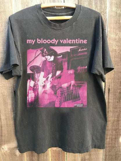 My Bloody Valentine T-Shirt – Feed Me With Your Kiss Vintage Cotton Tee