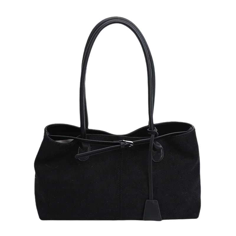 New Winter Solid Color Pu Leather Handbag Designer Shoulder Bags