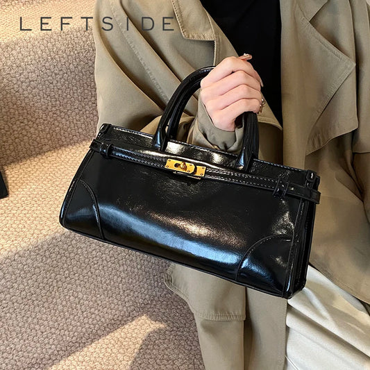 Small Pu Leather Crossbody Bags Lady Short Handle Shoulder Bag