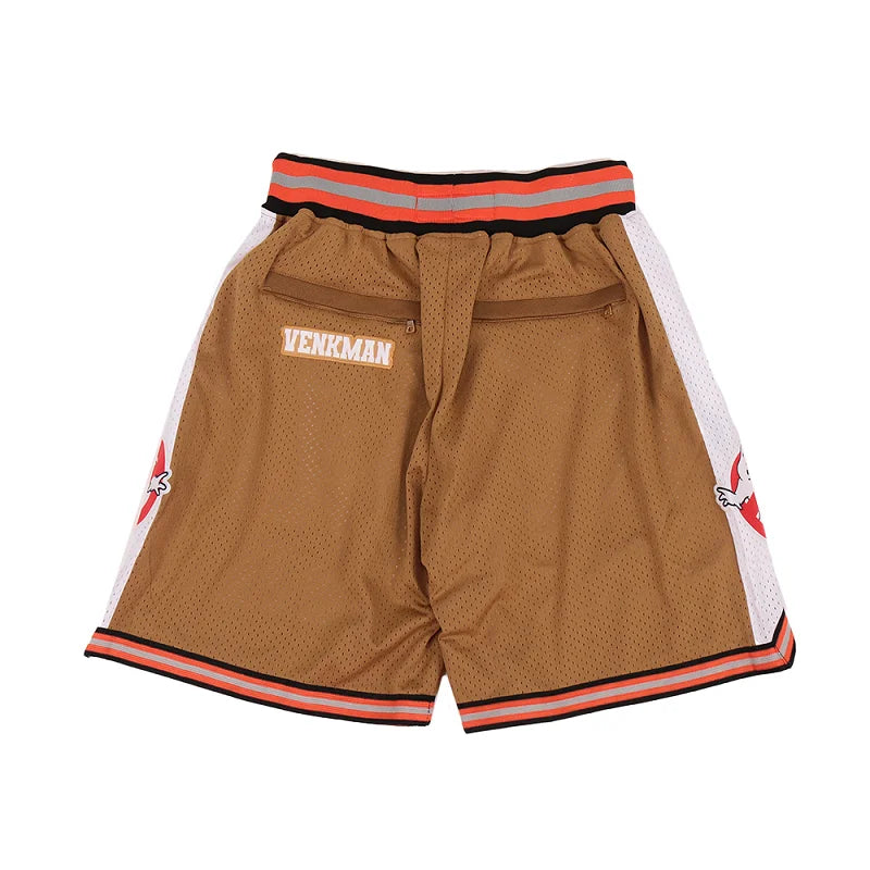 Ghostbusters Basketball Shorts – Stitched Embroidery with Pockets