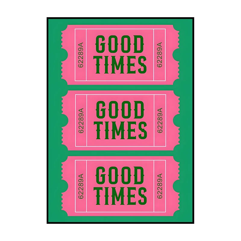 Shower Karaoke Admit One Poster – Funny Retro Bathroom Wall Art