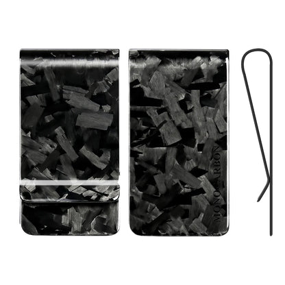 Forged Carbon Fiber Money Clip – RFID Slim Card Holder Wallet