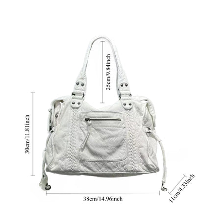 Ladies' Fashion Y2K Street Hot Girl Motorcycle Tote Bag