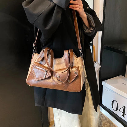 Retro Trendy Shoulder Bags European American High-quality Handbag