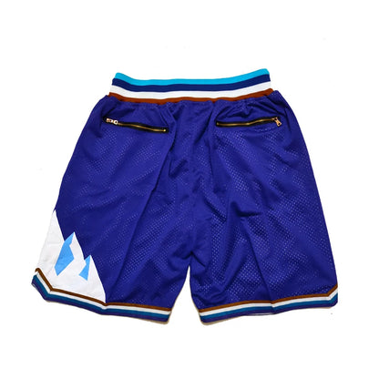 Utah Embroidered Basketball Shorts with 4 Zip Pockets