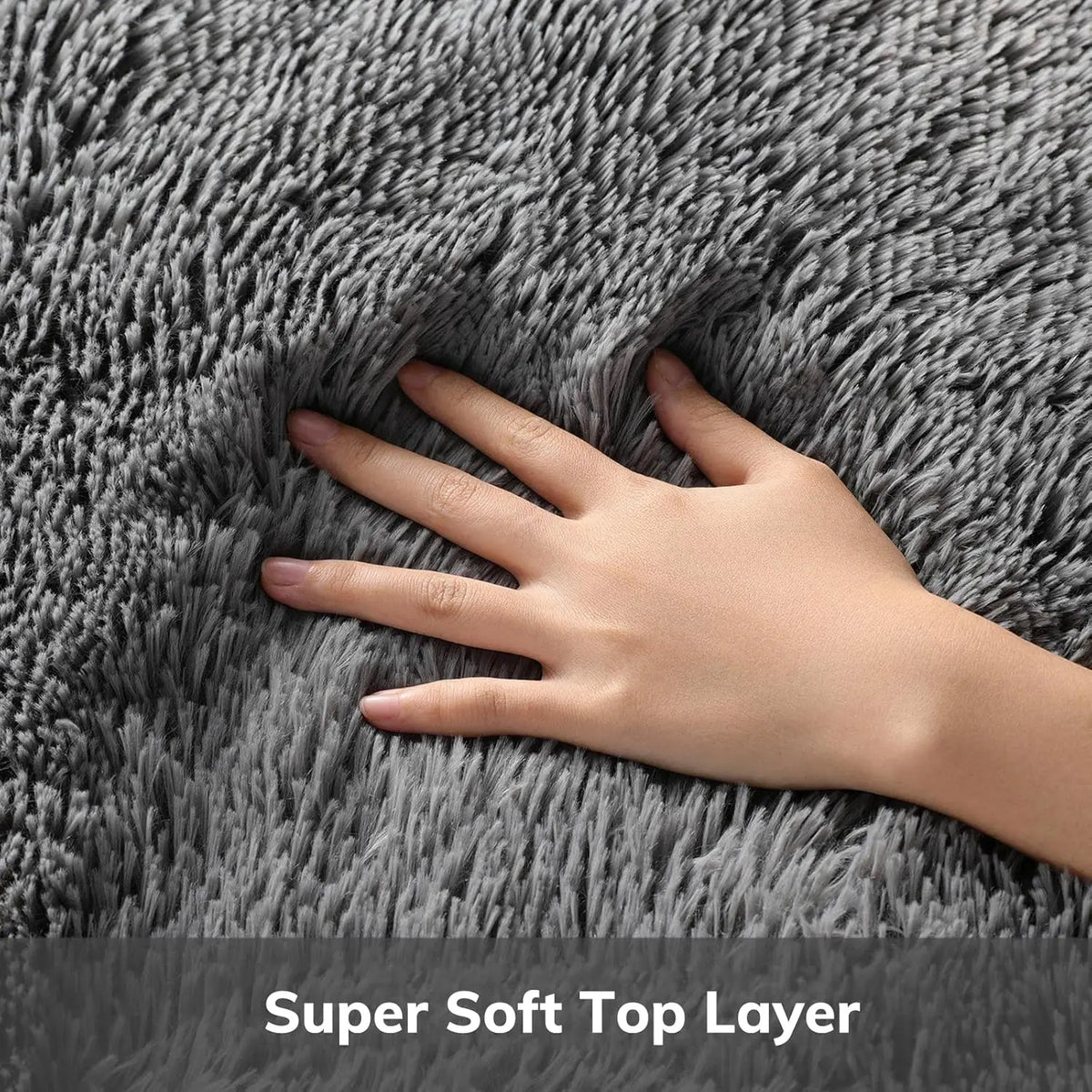 Tie-Dye Plush Shaggy Rug – Soft Carpet for Bedroom & Living Room