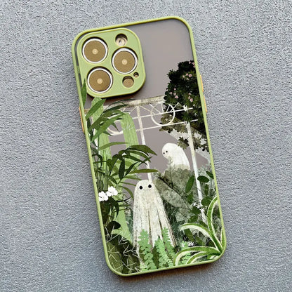 Ghost iPhone Case – Shockproof Cute Strawberry Garden Design