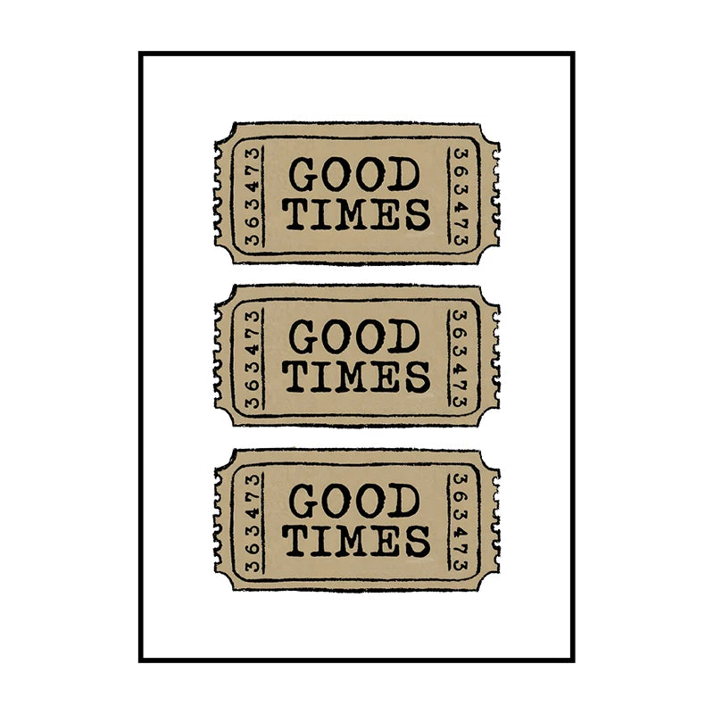 Shower Karaoke Admit One Poster – Funny Retro Bathroom Wall Art
