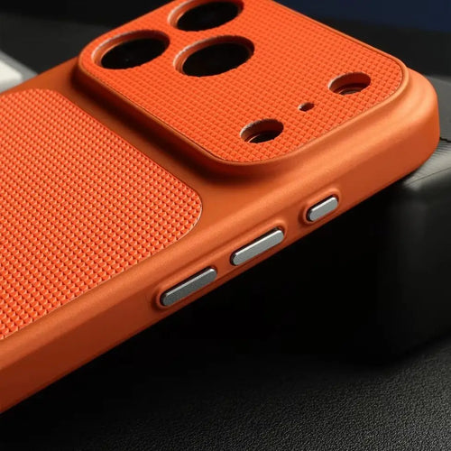 Diamond Texture iPhone Case – Shockproof PC Cover for iPhone 12–17 Series